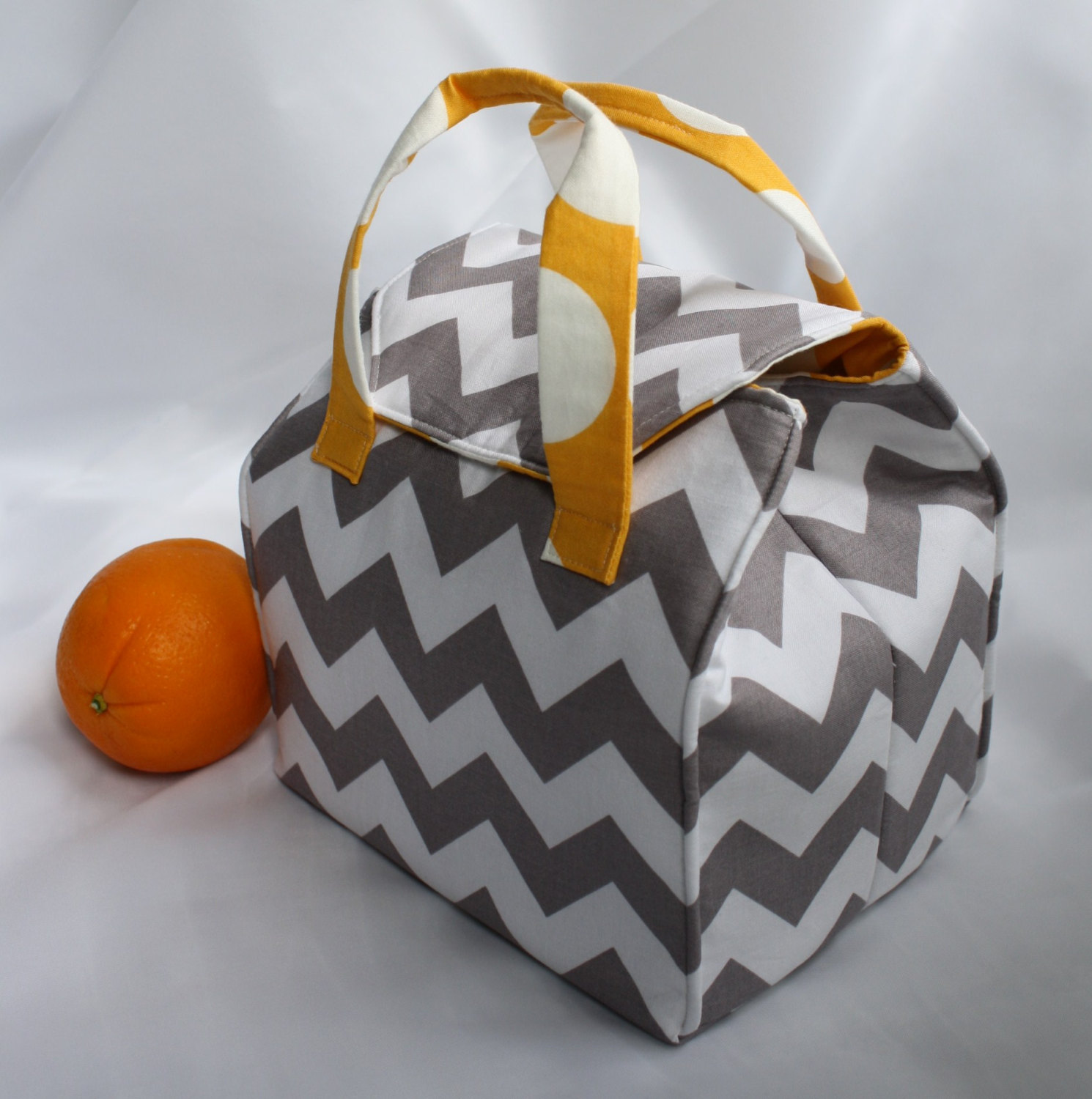 Custom Insulated Bento Box Carrier / Lunch Tote / Lunch Bag - Reusable - Washable - Choose Your Fabric
