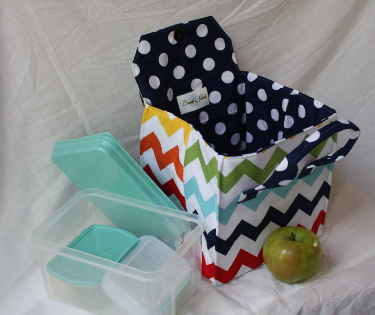 Picnic Perfect Lunch Tote PDF Sewing Pattern Bento Box Carrier