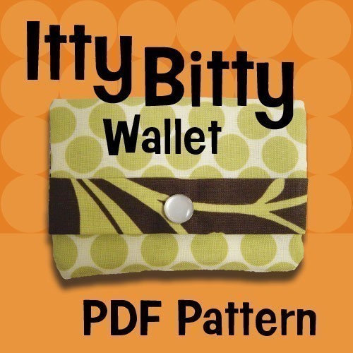 Wallet  PDF SEWING PATTERN - Instant Download - Easy Sewing Pattern - Beginner Friendly