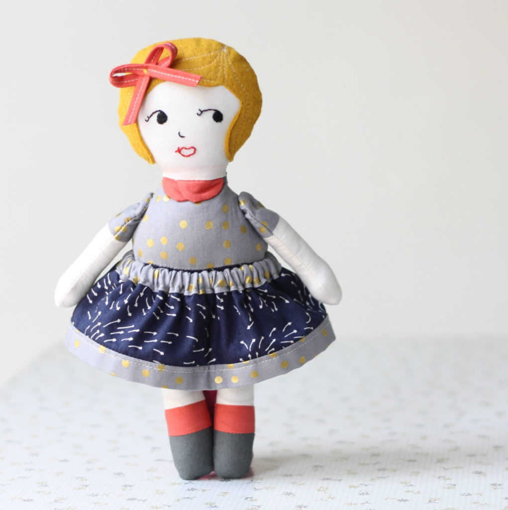 Doll Sewing Pattern, PDF Sewing Pattern, Stuffed Doll Sewing Pattern ...