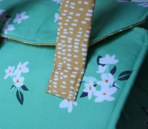 Insulated Lunch Bag in Lily of the Valley - Insulated Lunch Tote - Bento Box Carrier - Ready to Ship